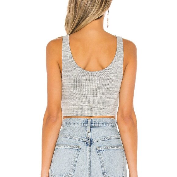 NWOT superdown Cassie Crop Knit Top in tan size small - Picture 3 of 3